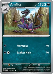 Pokemon Paradoxrift TCG Karte Amfira 140/197 - Obsidianflammen - Picture 1 of 1