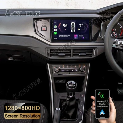 2+32GB Android 13 Autoradio CarPlay GPS DSP Navi für VW Polo MK6 2017-2022 - Bild 1 von 4