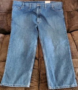 Carhartt Relaxed Fit Holter Jeans Pants Mens 54x30 Blue Denim Wash Work NWT - Picture 1 of 15