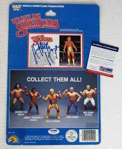 RARE 1984 LJN Signed Hulk Hogan Action Figure Backer Card PSA/DNA COA Auto WX132 - Picture 1 of 5