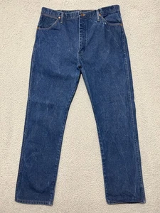 Vintage 90er Wrangler Cowboy Schnitt Jeans Herren 38x32 (Passform 36x32) blau 13MWZ Made in USA - Bild 1 von 16