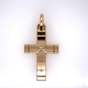 James Avery Plain Latin Cross 14K Yellow Gold Pendant (DG7147456) - Picture 1 of 5