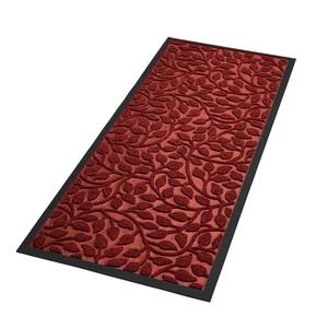 Alfombra utilitaria antideslizante gris 35"x23"" diseño hoja elevada Collections Etc - Imagen 1 de 6