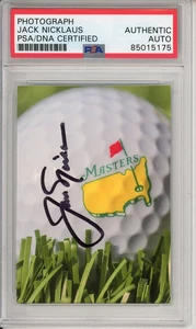 JACK NICKLAUS SIGNED MASTERS TOURNAMENT GOLF BALL PHOTO AUTOGRAPH PSA DNA COA - Bild 1 von 2