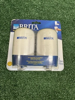 BRITA Faucet Replacement Filters 2 PACK  White FF100 & OPFF-100 NEW SEALED - Image 1 of 2