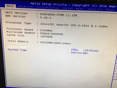 Datto OCT-D1541D4U Motherboard 48gb ddr4-30 Day Money back-Free SHP From Califor - Image 1 of 4