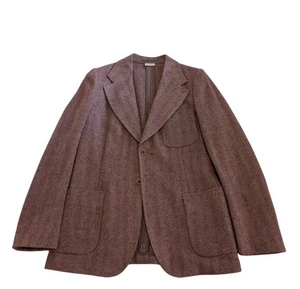 Dries Van Noten Men's Lavender Herringbone Tweed Jacket Size IT50 - Picture 1 of 4