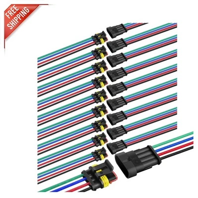 Durable 4-Pin Male Female Connectors - Perfect for LED & Automotive Projects - Image 1 of 4