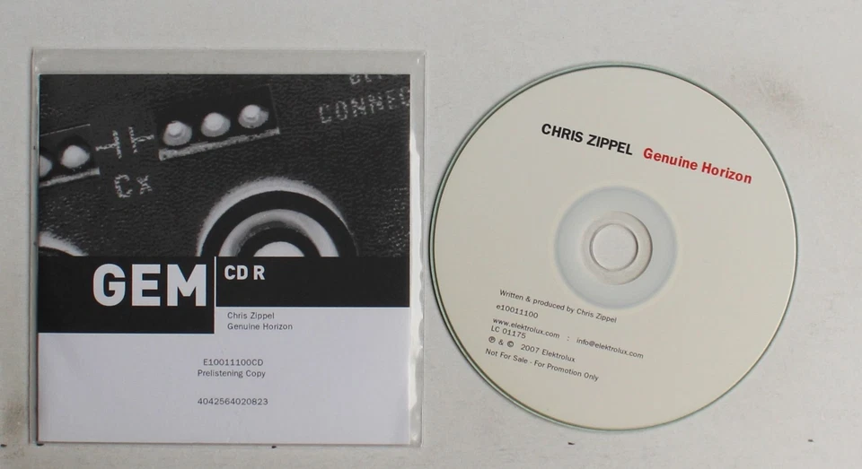 Chris Zippel Genuine Horizon GER ADV CDR 2007 Downtempo Ambient - Bild 1 von 1