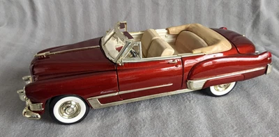RARE ROADLEGENDS 1:18 1949 CADILLAC COUPE DEVILLE CHERRY RED CONVERTIBLE DIECAST - Image 1 of 4