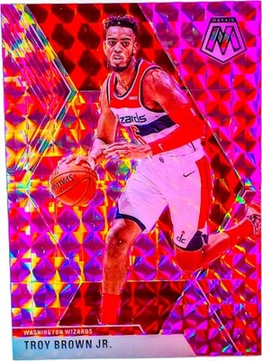 2019-20 Panini Mosaic - Troy Brown Jr. #162 Pink Camo Prizm Holo Refractor - Image 1 of 2