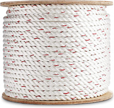 5/8 Inch by 100 Feet Twisted Poly Dacron Rope I 3-Strand W/Polyolefin Core Rope 