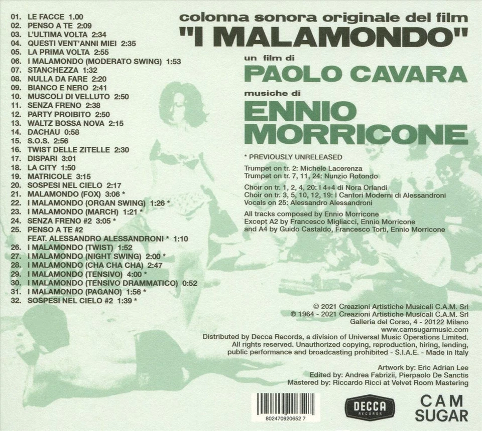 Ennio Morricone – I Malamondo (Colonna Sonora Originale) CD - NEW Foto 1 de 1