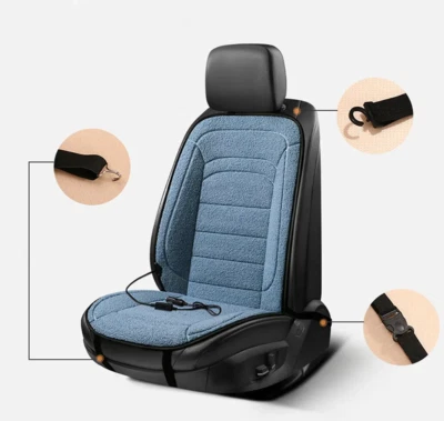 Cubierta de asiento delantero de coche almohadilla térmica calentador de invierno almohadilla protectora de silla caliente 45C-65 °C Foto 1 de 4