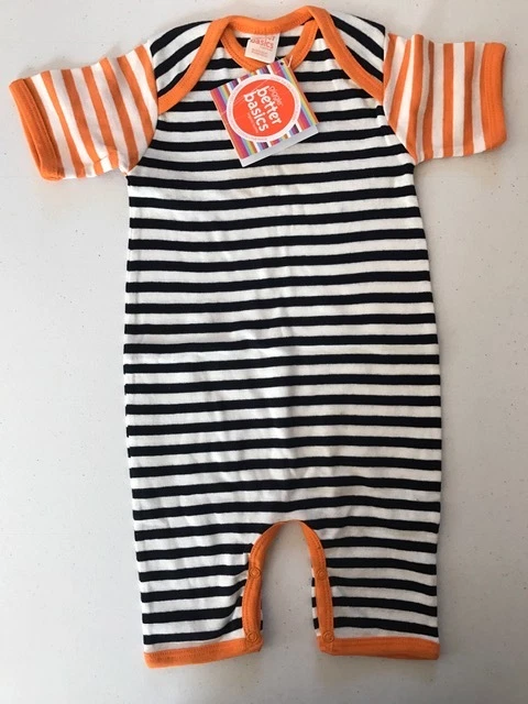 giggle better basics Under the Nile 有机棉男女通用连身裤 6-9 个月 — 第 1/3 张图片