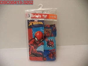 NWT - Marvel Boys Spider-Man 3 Pack Briefs, Size 6 045299082603 - Picture 1 of 7