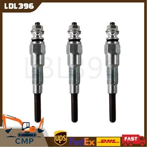 3X Glow Plugs 16851-65510 16851-65512 For Kubota D1005 D1105 V1505 V1305 Engine - Foto 1 di 5