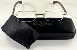 Rare Gold & Wood NO6 16 Ta A43 Optical Frame, 53-19-140, Excellent Condition - Picture 1 of 19
