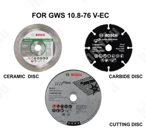 Bosch Lama Disco da Taglio per GWS 10,8-76V-EC 76mm x 10mm Tracciamento dato - Foto 1 di 9