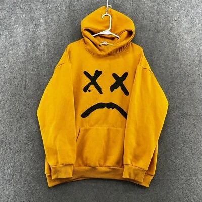 Suéter Marshmellow Para Hombre Grande Amarillo Negro Sudadera Pullover Sudadera con Capucha Foto 1 de 4