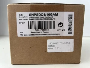 Dell Lot of 25 16GB MicroSDHC Class 4 Memory Cards with Kingston Adapter - Picture 1 of 5