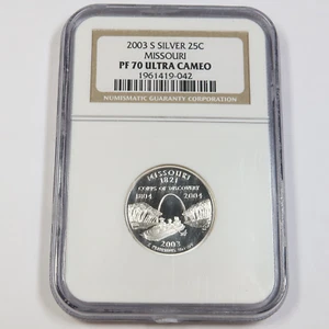 2003 S NGC PF70 UCAM | Silver MISSOURI Quarter - 25c US Coin #43243A - Picture 1 of 2
