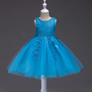 New Kids Princess Dress Little Girls Dress for Birthday Wedding Party Birthday - Picture 1 of 28