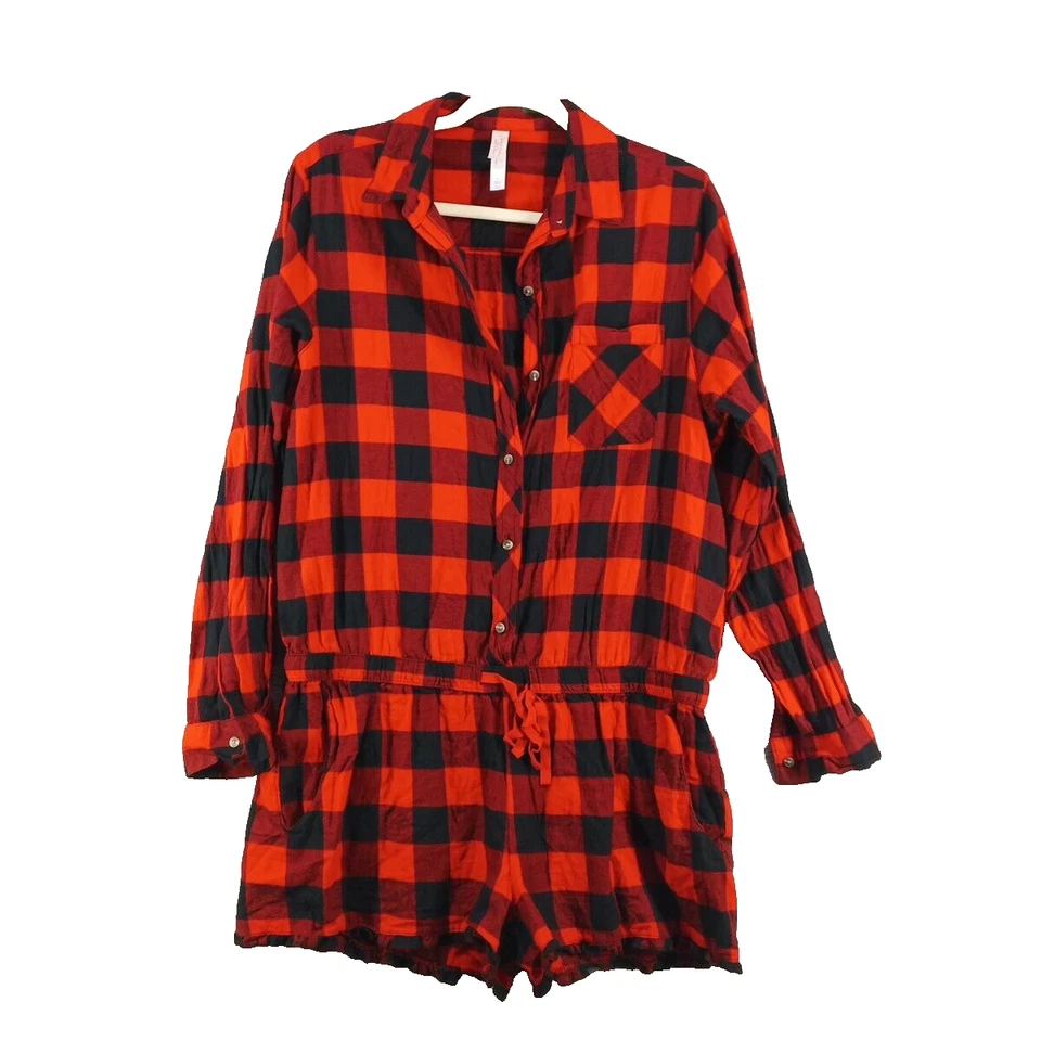 Camisa Mameluco Xhilaration Ropa de Dormir GRANDE (12-14) Franela Ligera Tejida 100% Algodón Foto 1 de 4