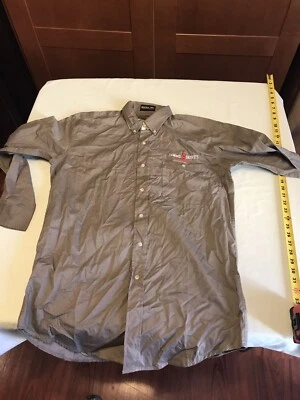 Gordie Howe’s Traverse City Men’s LS Button Down Shirt Beige S Cotton NWOT - Image 1 of 4