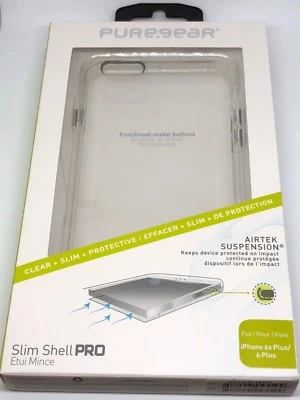Funda PureGear Slim Shell Pro para Apple iPhone 6+ / iPhone 6s+ - Transparente / Transparente Foto 1 de 4