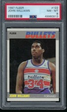 1987 Fleer Basketball #122 John Williams PSA 8