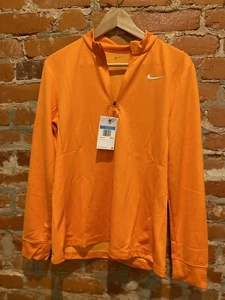 Nike Dri-FIT UV Victory 1/2 Cremallera Pullover Mujer Talla M Top Naranja Nuevo con Etiquetas - Imagen 1 de 6