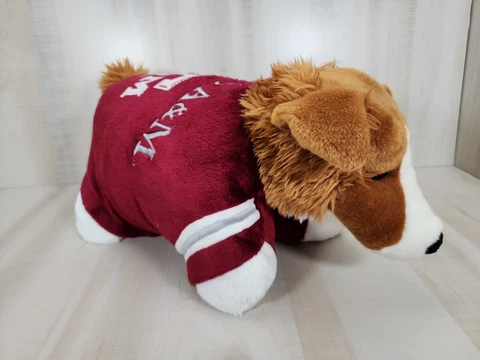 Texas A&M University Aggie Mascot Reveille Collie Dog Plush Pillow Pets Official Cover