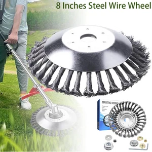 8 Inch Steel Wire Brush Cutter Trimmer Head Replacement and Accessories - Picture 1 of 12