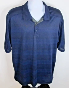 Nike Men's XXL Blue Polyester Short Sleeve Golf Polo - Picture 1 of 6