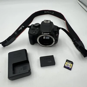 CANON EOS REBEL SL1 DSLR CAMERA BODY + BATTERY, CHARGER, & MEMORY CARD - EX+ - Picture 1 of 16