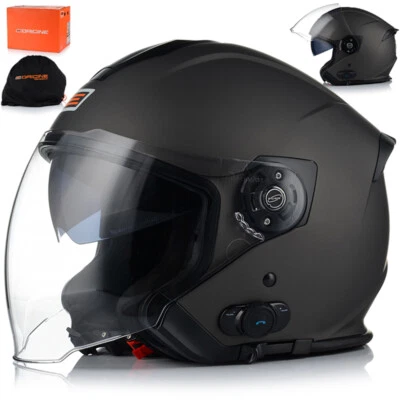 Origine Motorradhelm mit Bluetooth Matt Jethelm Motorrad Modular Jet Helm S - XL - Bild 1 von 4