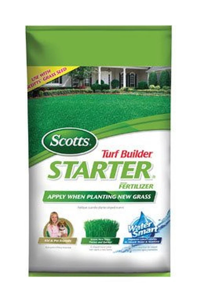Scotts 21814 Turf Builder Starter Fertilizer 14k SQ FT Granules Plant Grass