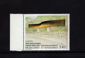 Andorra Francesa 1993 Arte Carlos Cruz-Diez Fisiciromía para Andorra Scott 425 Estampillada sin montar o nunca montada - Imagen 1 de 1