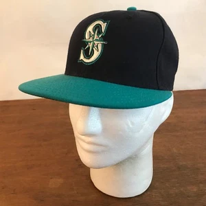 Gorra de béisbol oficial en el campo de los Marineros de Seattle MLB Poly New Era talla (7) CH21 - Imagen 1 de 8