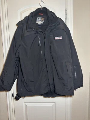 Chaqueta táctica 5.11 para hombre XXL negra cremallera completa Bristol Parka 3:1 Chevrolet Ganassi Foto 1 de 4