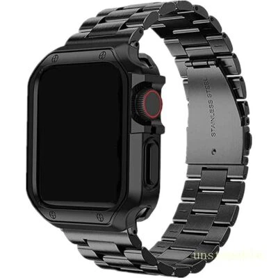 Case+Stainless Steel Metal Strap for Apple Watch Series 11 10 9 8 7 6 SE Ultra 3 - Image 1 of 4