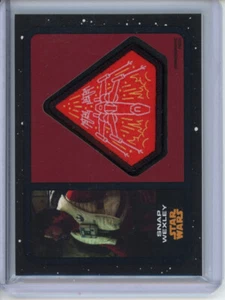 Parche Topps Star Wars Journey To Rise of Skywalker 2019 negro a presión Wexley 85/99 - Imagen 1 de 2