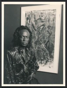 Davis, Miles. (1926–1991): Original Photograph with a Painting - Picture 1 of 2