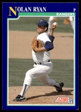 1991 Score 4 Nolan Ryan   Texas Rangers  Baseball Card