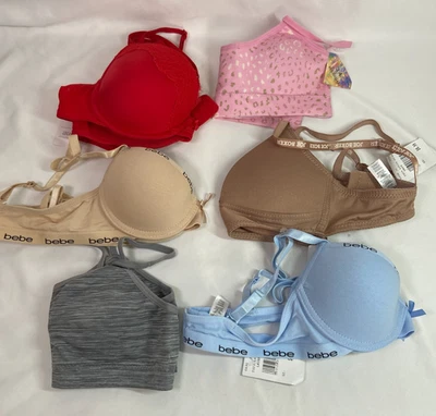 Лот из 6 женских бюстгальтеров 32A 34A разных цветов и брендов - Изображение 1 из 4