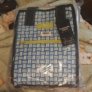 Scout Blue and Black Geometric Pattern cooler Bag - Picture 1 of 3