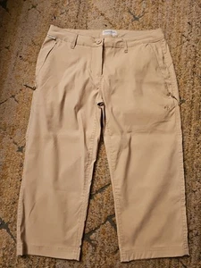 ●CRAGHOPPERS●CREAM~PROSTRETCH~CASUAL~CROP WALKING TROUSERS~SIZE UK 10~BNWOT - Picture 1 of 9
