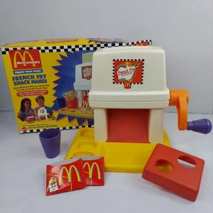 Vintage McDonald's Happy Meal Magic French Fry Snack Maker di Mattel Box + - Foto 1 di 18