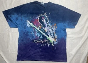 Y2K Jimi Hendrix Tie Dye T-Shirt Sz Xl Multi Color Concert T Band T Psychedelic - Picture 1 of 6
